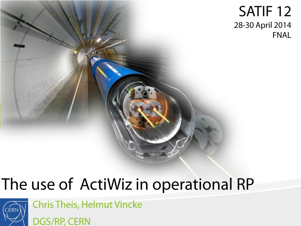 the use of actiwiz in operational rp