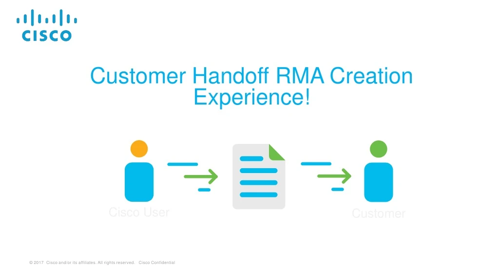 customer handoff rma creation experience