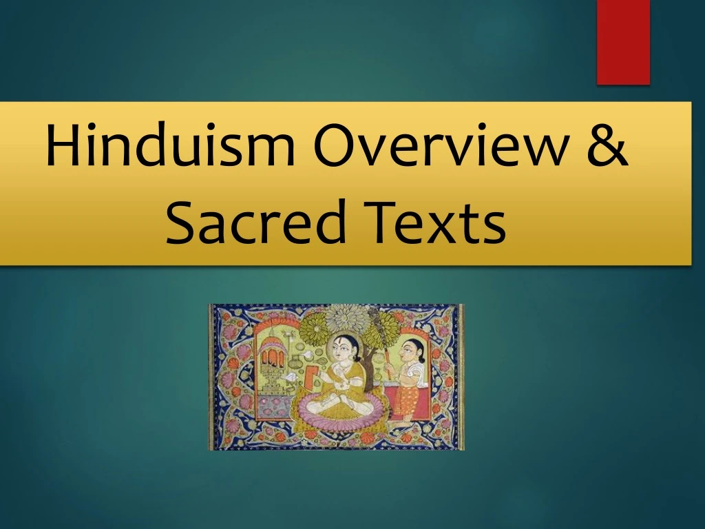 hinduism overview sacred texts