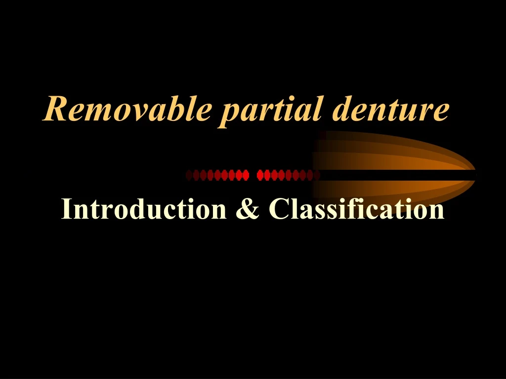 removable partial denture