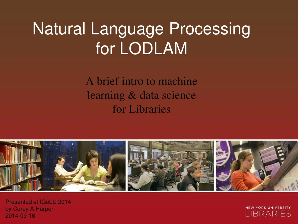 natural language processing for lodlam