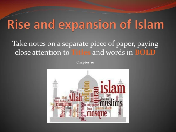 Rise and expansion of Islam