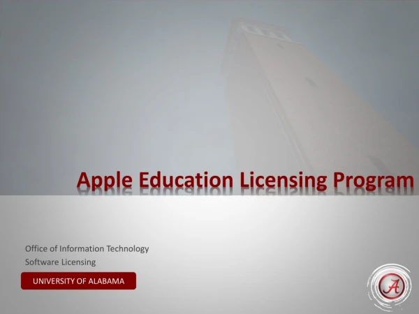 Apple Education Licensing Program