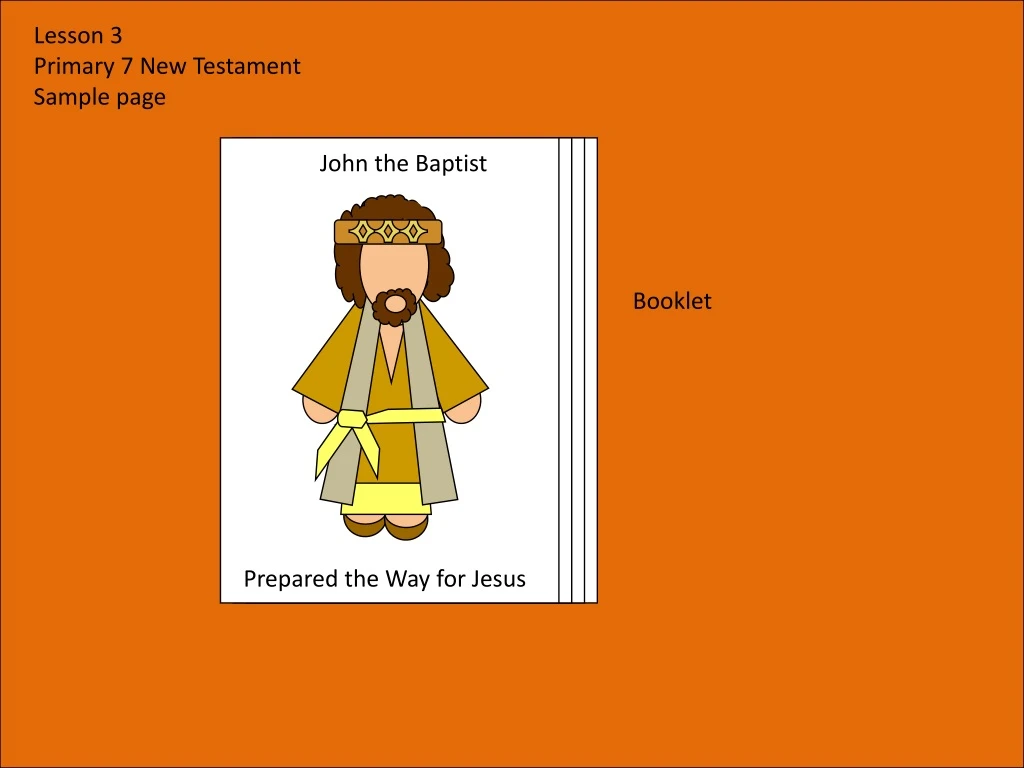 lesson 3 primary 7 new testament sample page