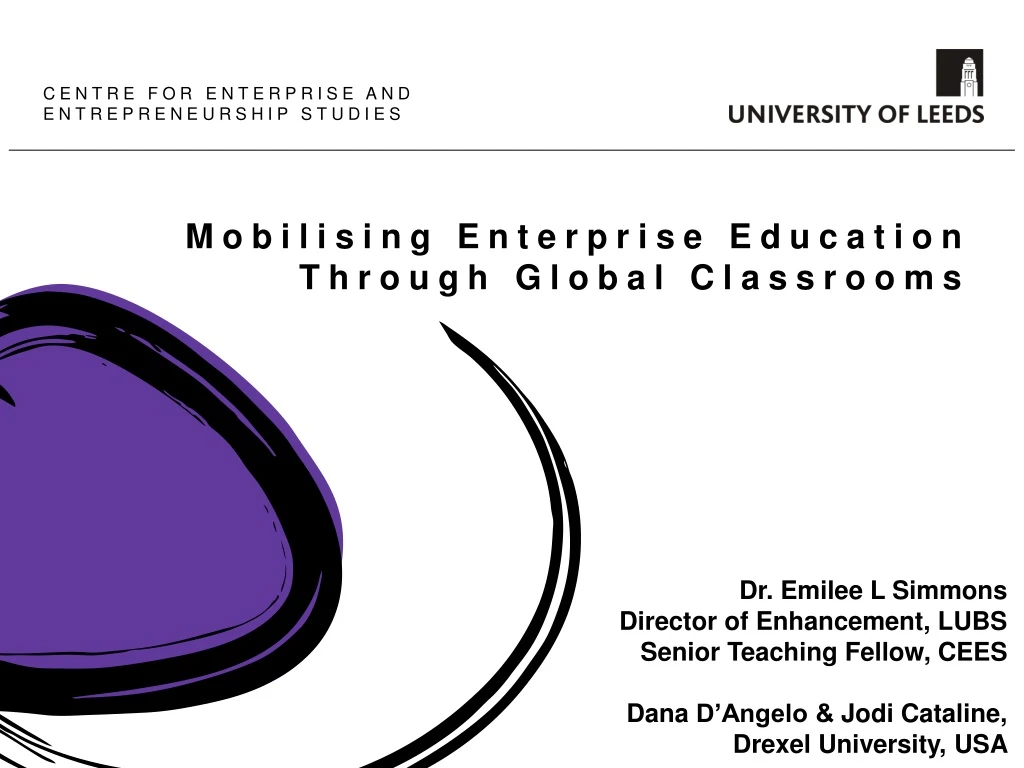 mobilising enterprise education through global