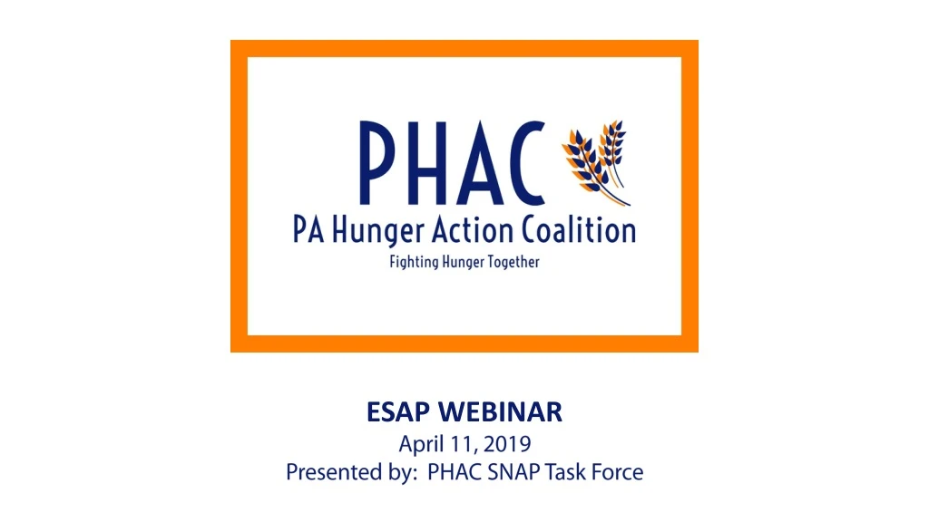 esap webinar april 11 2019 presented by phac snap task force