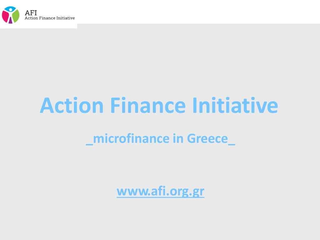 action finance initi a ti v e