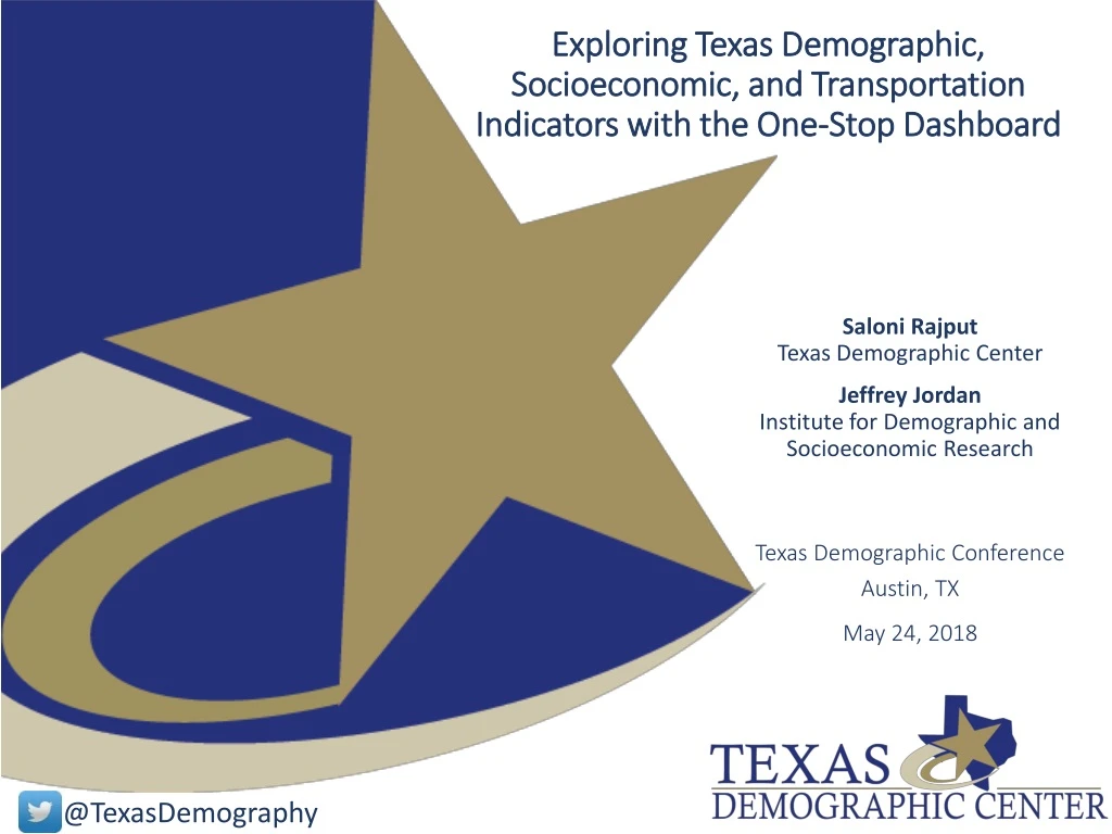 exploring texas demographic socioeconomic and transportation indicators with the one stop dashboard