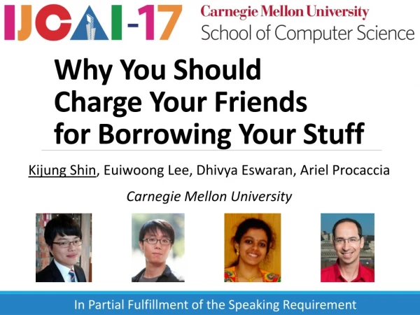 Why You Should Charge Your Friends for Borrowing Your Stuff