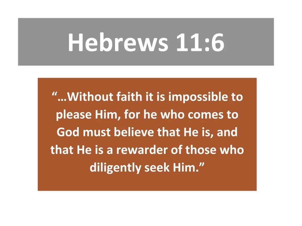 hebrews 11 6