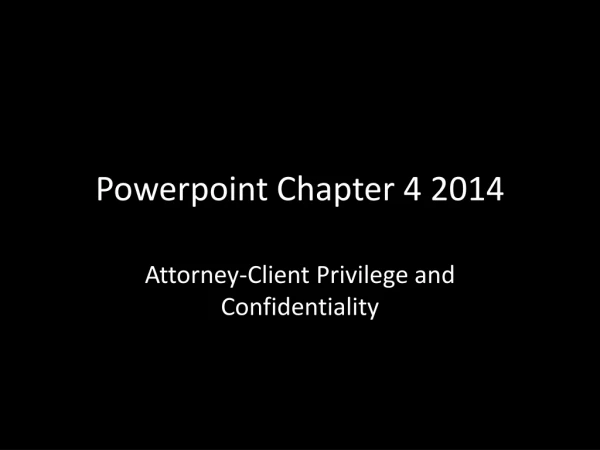 Powerpoint Chapter 4 2014