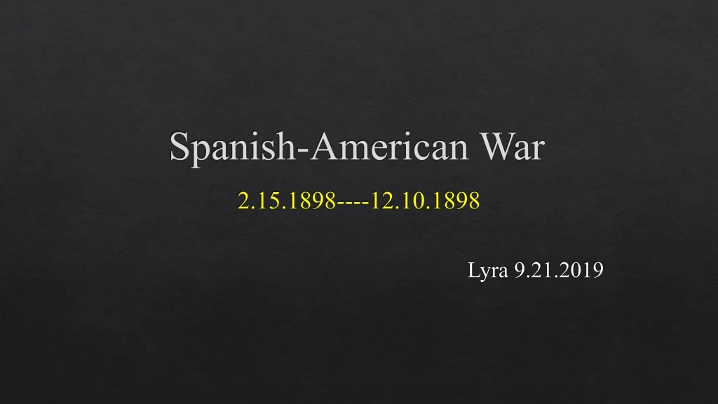 spanish american war