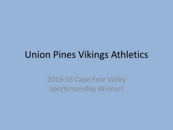 Union Pines Vikings Athletics
