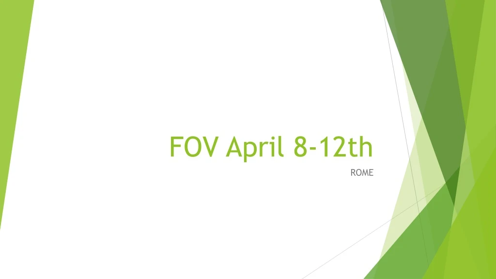 fov april 8 12th