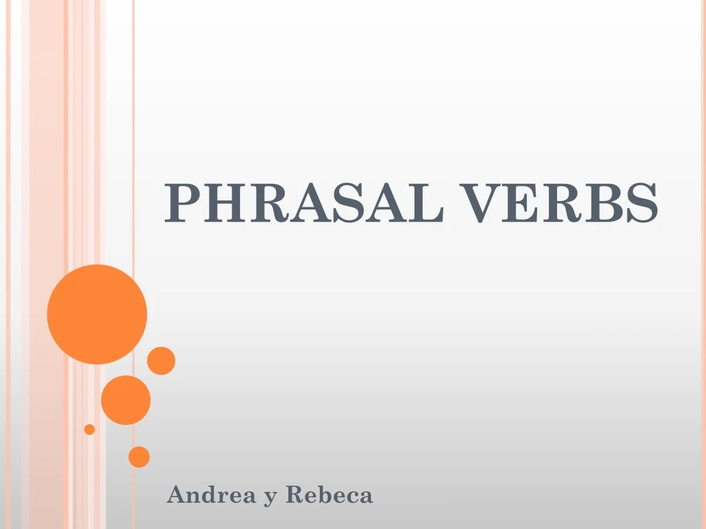 phrasal verbs