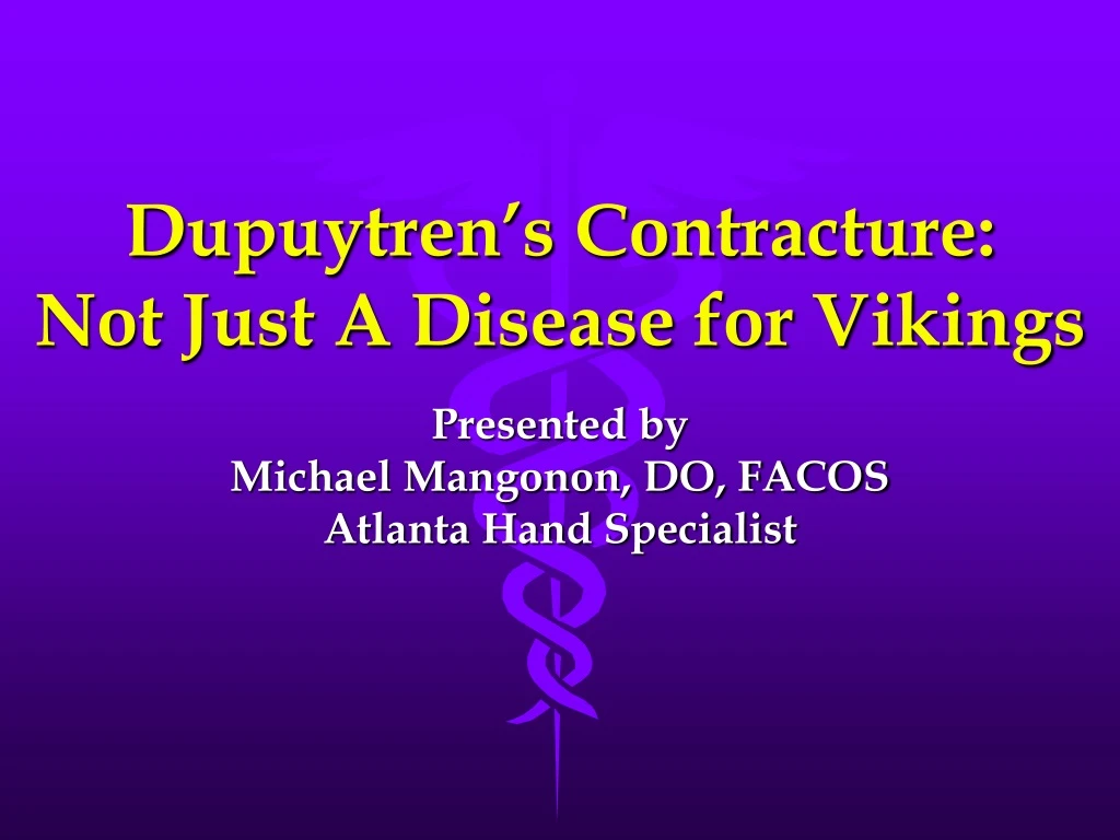 dupuytren s contracture not just a disease for vikings