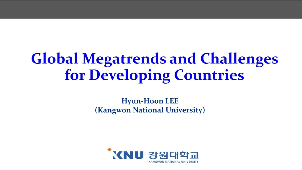 global megatrends and challenges for developing