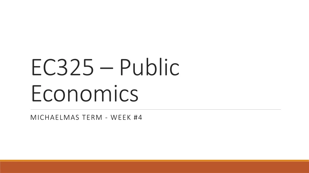 ec325 public economics