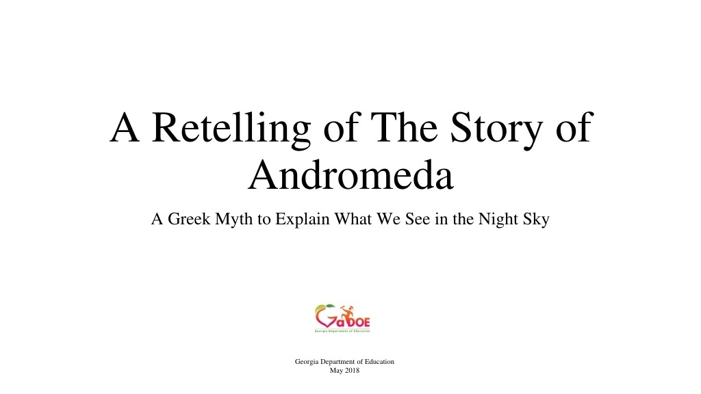a retelling of the story of andromeda