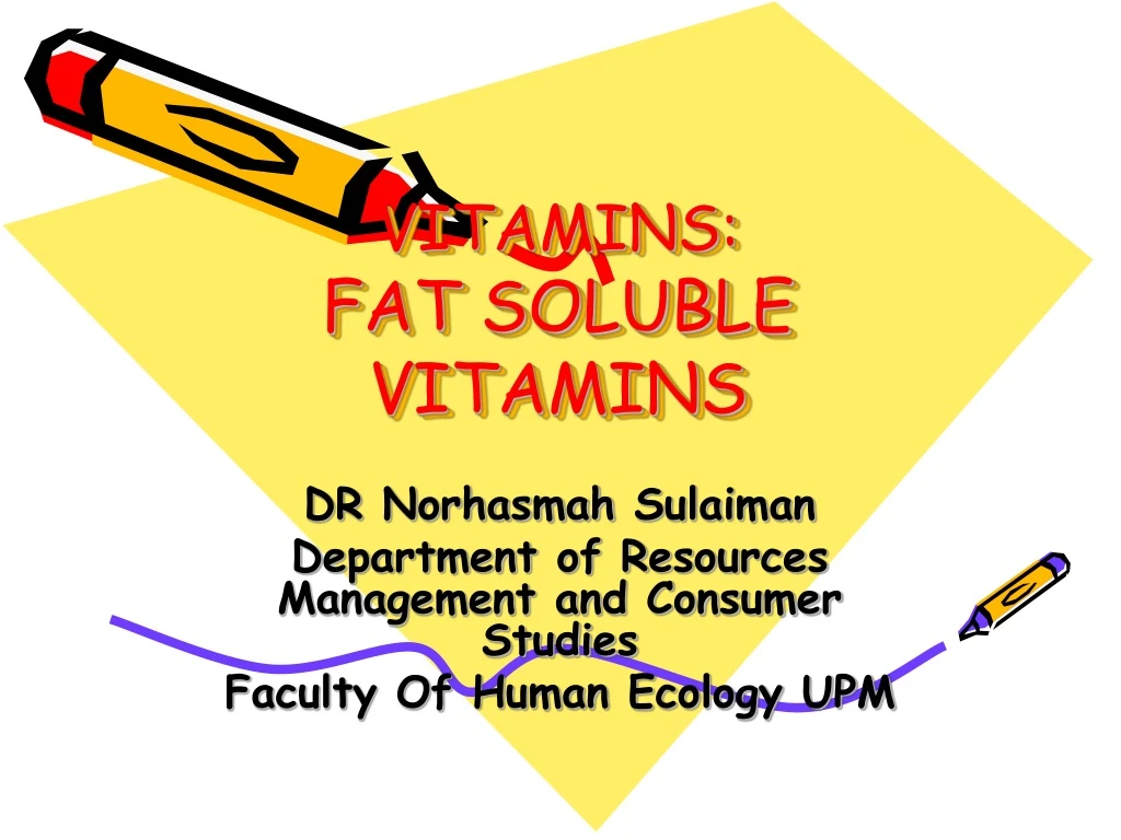 vitamins fat soluble vitamins