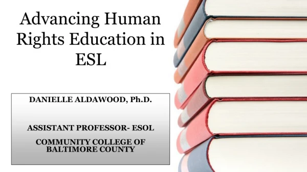 Advancing Human Rights Education in ESL