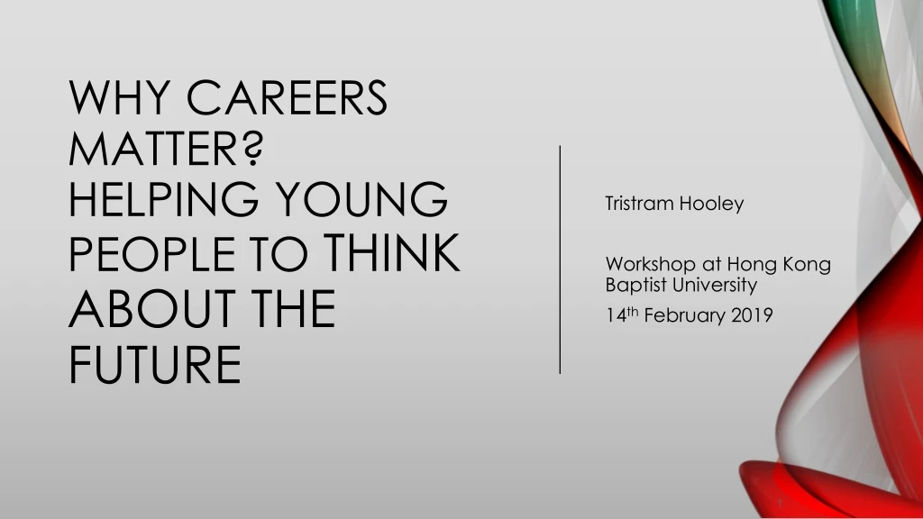 why careers matter helping young people to think about the future