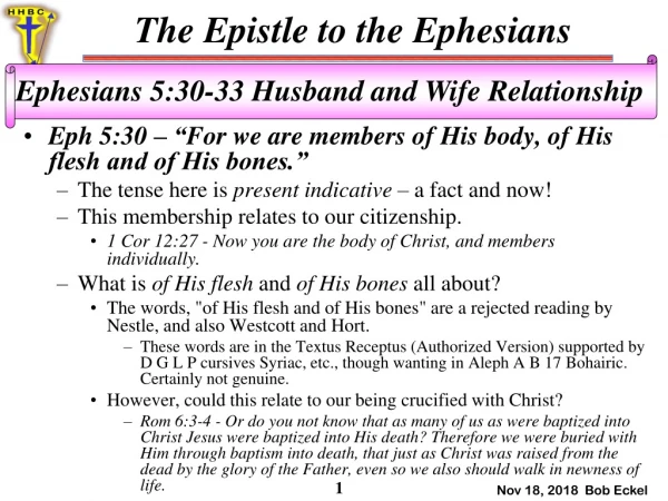 The Epistle to the Ephesians