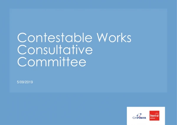Contestable Works Consultative Committee