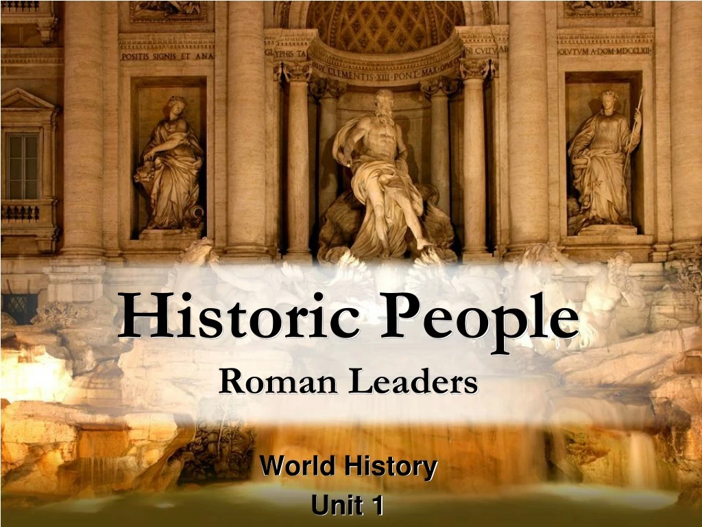 historic people roman leaders