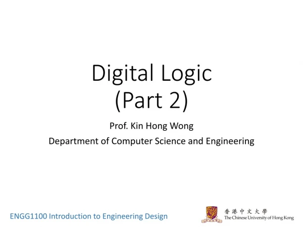 Digital Logic (Part 2)