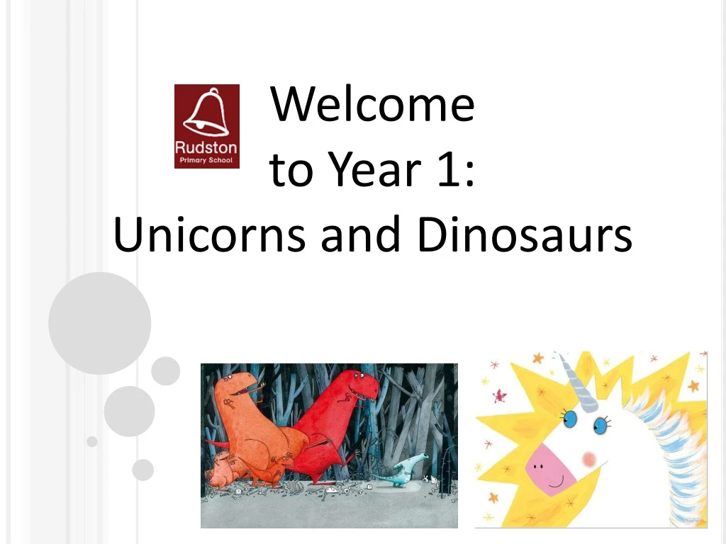 welcome to year 1 unicorns and dinosaurs