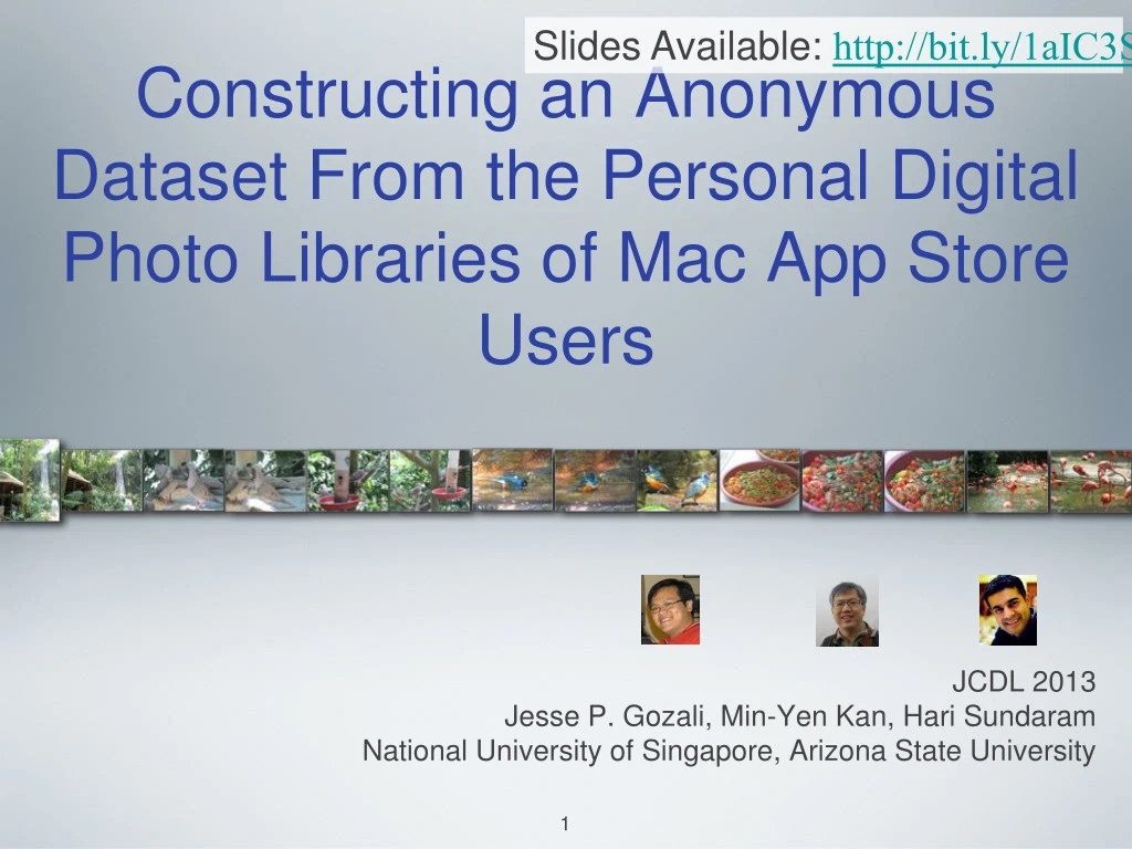 constructing an anonymous dataset from the personal digital photo libraries of mac app store users