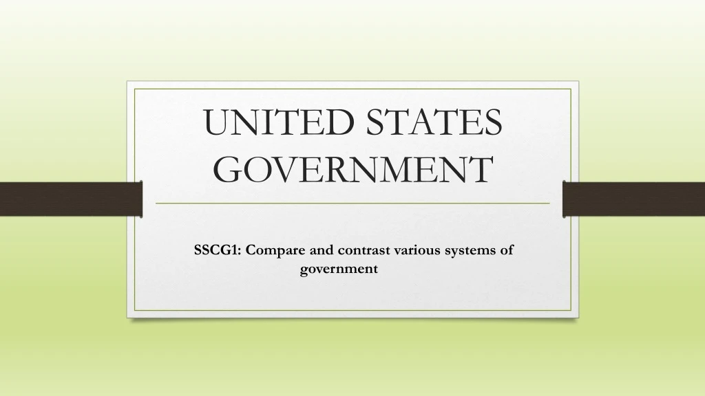 united states government