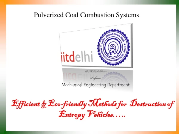 Pulverized Coal Combustion Systems