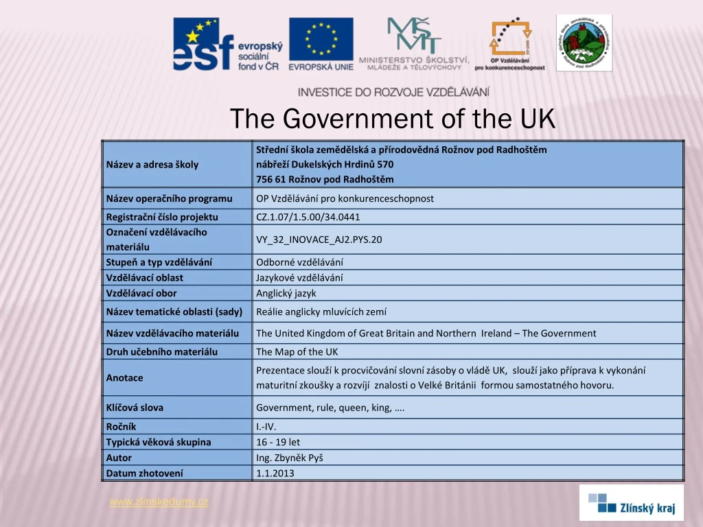 the government of the uk