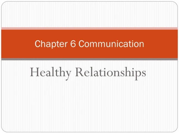 Chapter 6 Communication