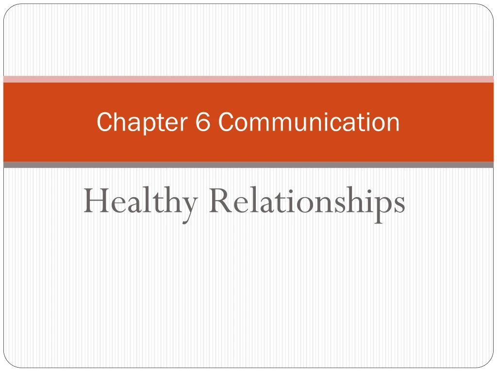chapter 6 communication