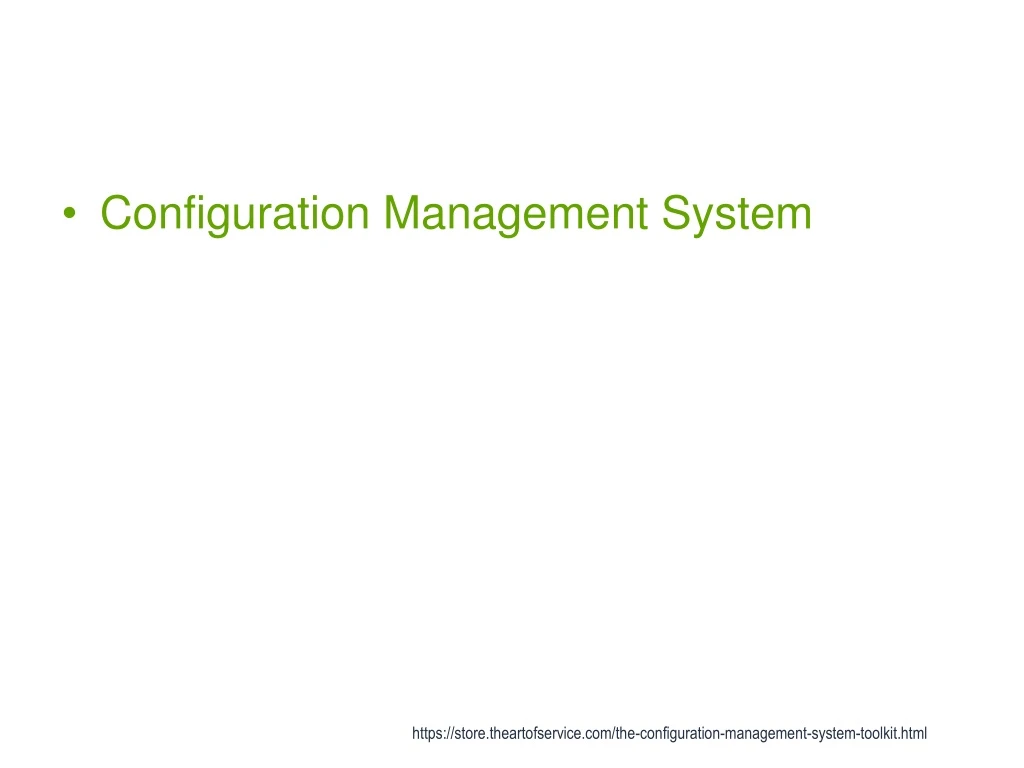 configuration management system