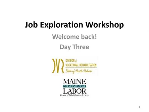 Job Exploration Workshop