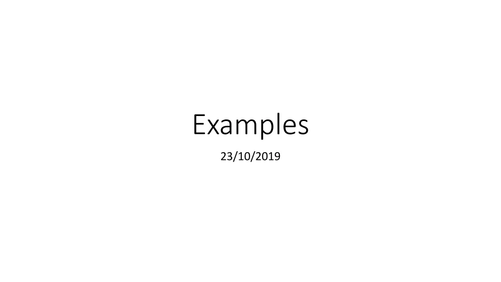 examples