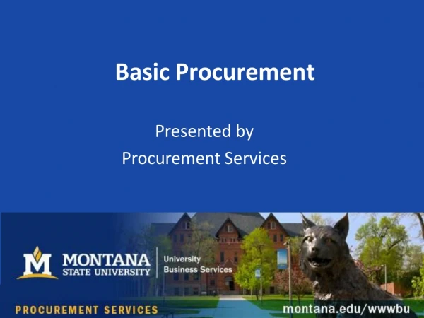 Basic Procurement
