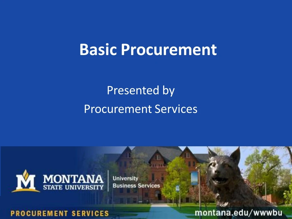 basic procurement