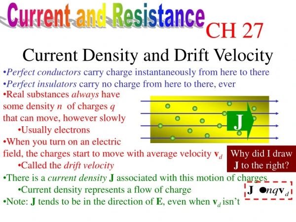 Current and Resistance