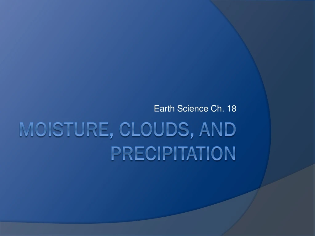 earth science ch 18