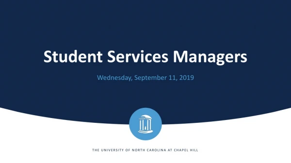 Student Services Managers