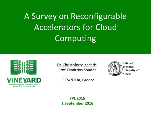 A Survey on Reconfigurable Accelerators for Cloud Computing