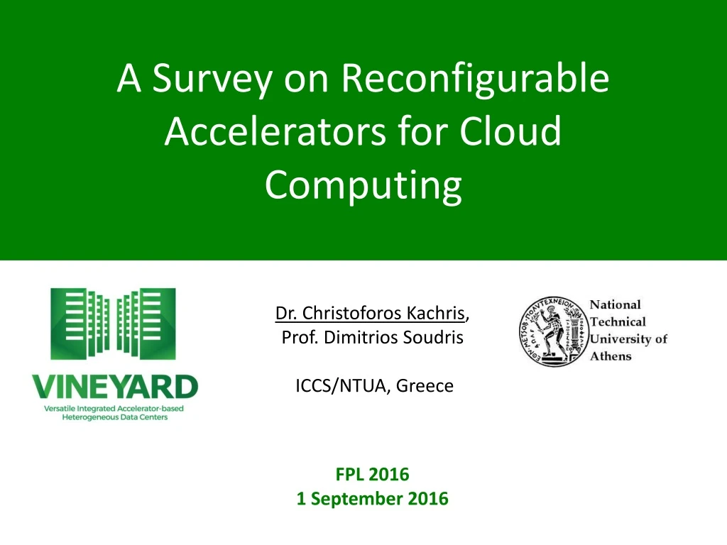 a survey on reconfigurable accelerators for cloud computing