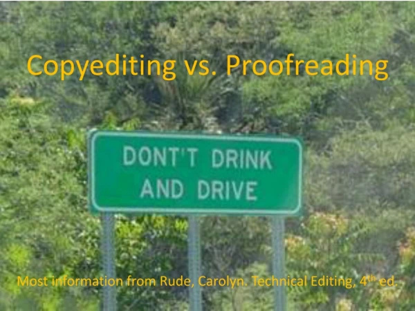 Copyediting vs. Proofreading