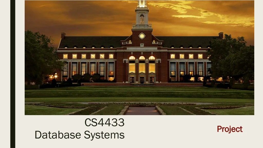 cs4433 database systems