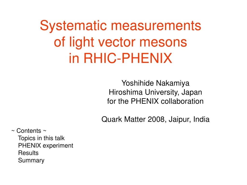 systematic measurements of light vector mesons in rhic phenix